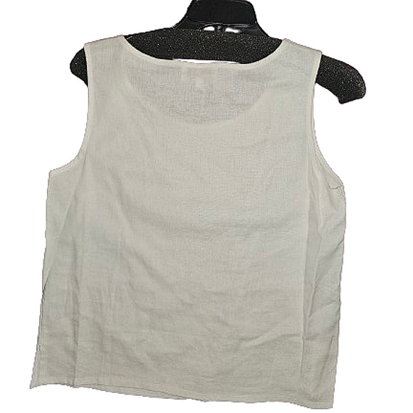 NWT LISA RENE, 3 PIECE LINEN/SHEER PANT SUIT SIZE M - Picture 13 of 15